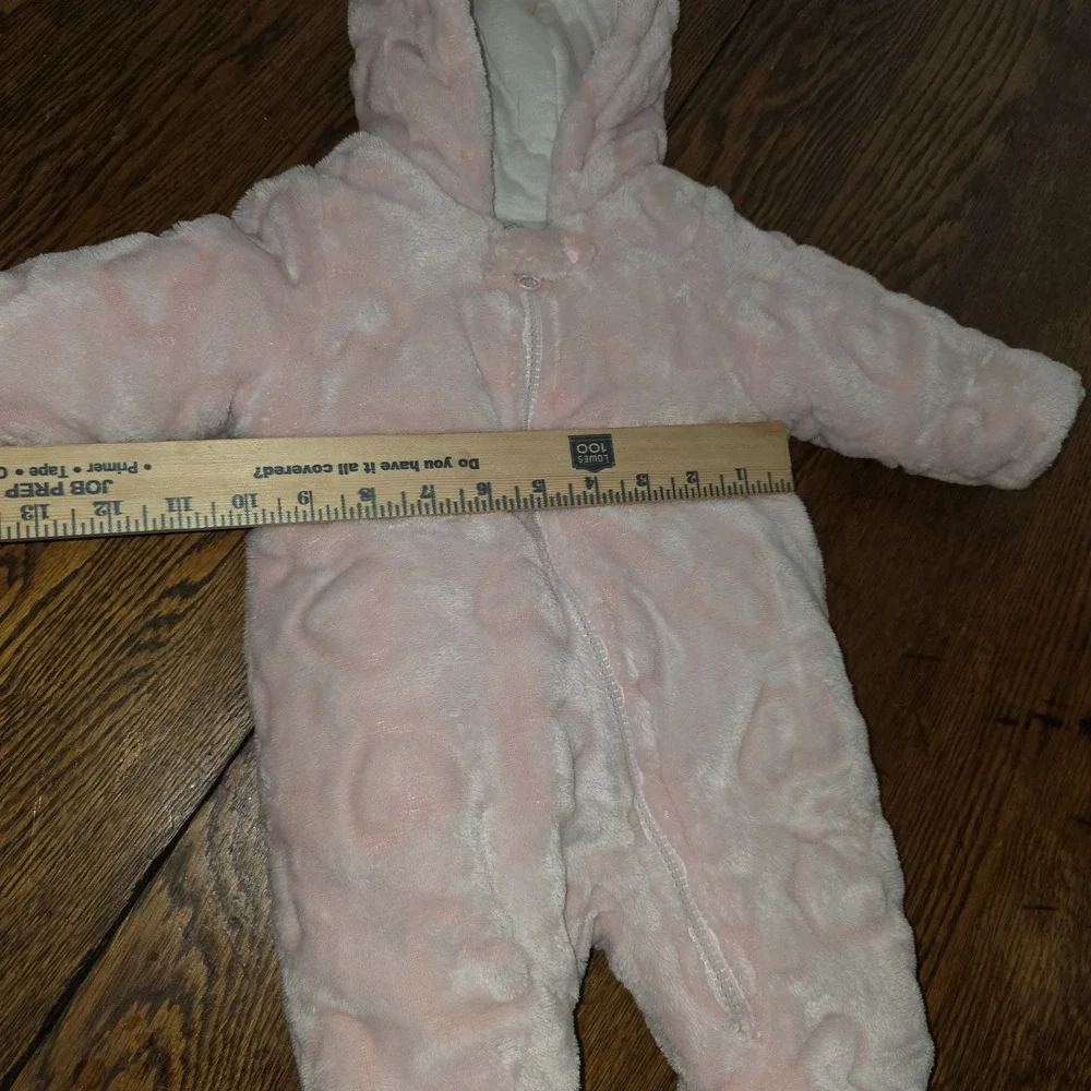 Pink 0/3 MO Wonder Nation Winter Outfit Soft Fluffy Warming Sack Infant Newborn